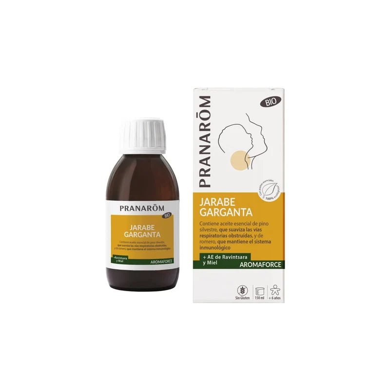 PRANAROM AROMAFORCE JARABE GARGANTA 150ML