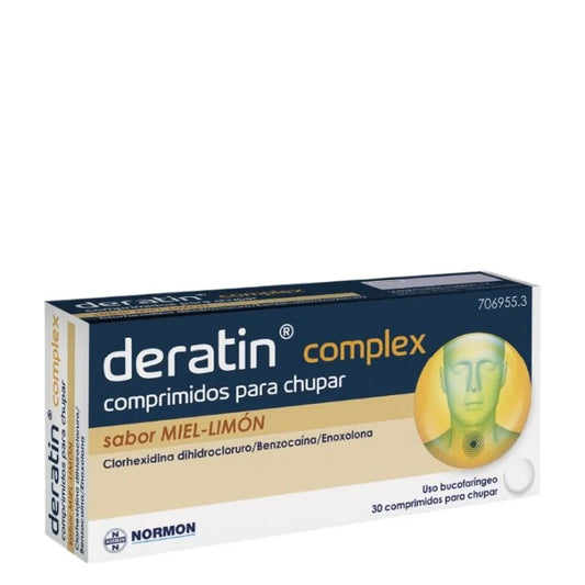 DERANTIN COMPLEX MIEL-LIMON 30 COMPRIMIDOS PARA CHUPAR